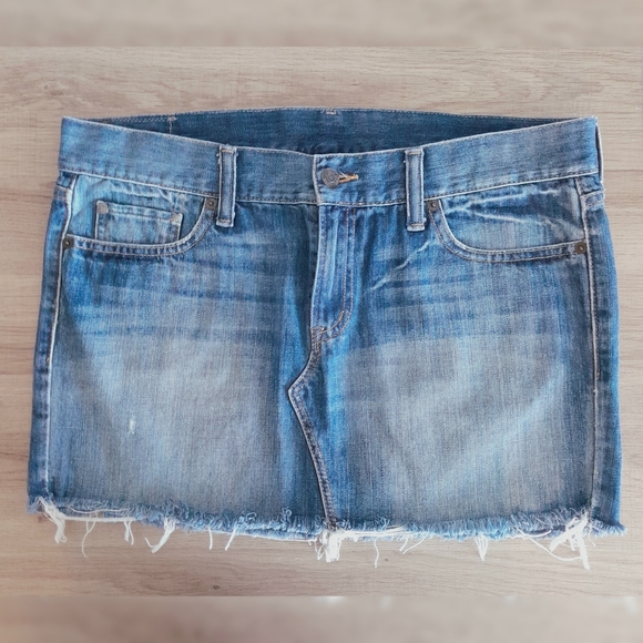 Denim & Supply Ralph Lauren Dresses & Skirts - Denim & Supply Ralph Lauren Raw Hem Denim Mini Skirt Medium Wash Size 30